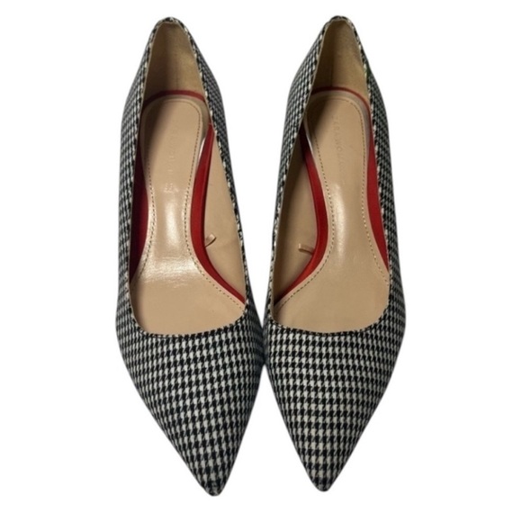 Zara Shoes - ZARA Houndstooth Block Heel Pointed Toe Dress Pump Women’s Size 8.5
